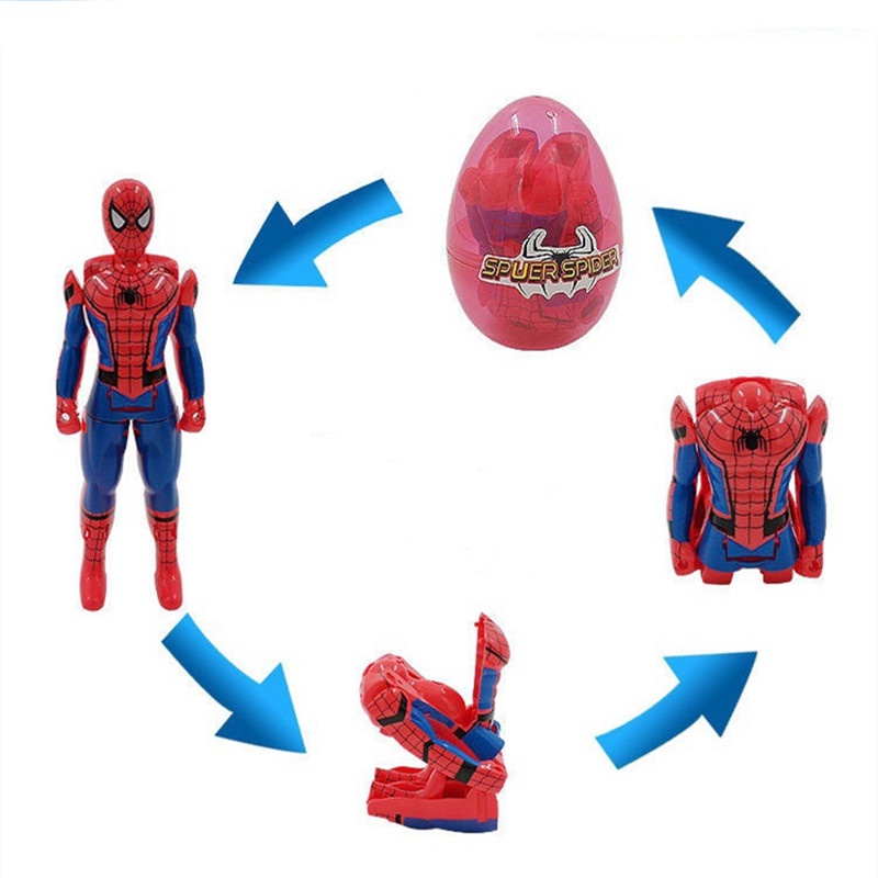 2022 Mainan Action Figure Spiderman Berubah Bentuk Untuk Koleksi / Hadiah Anak