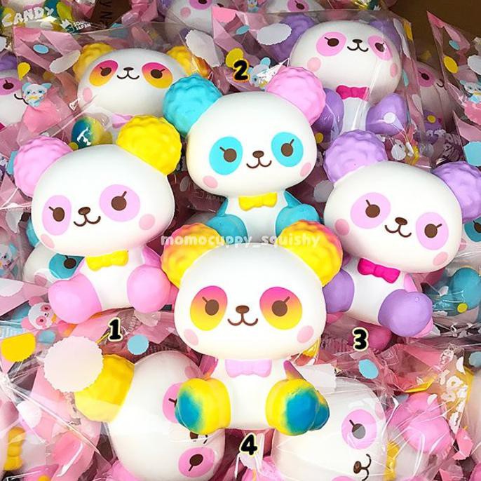 cotton candy panda Squishy Licensed by 