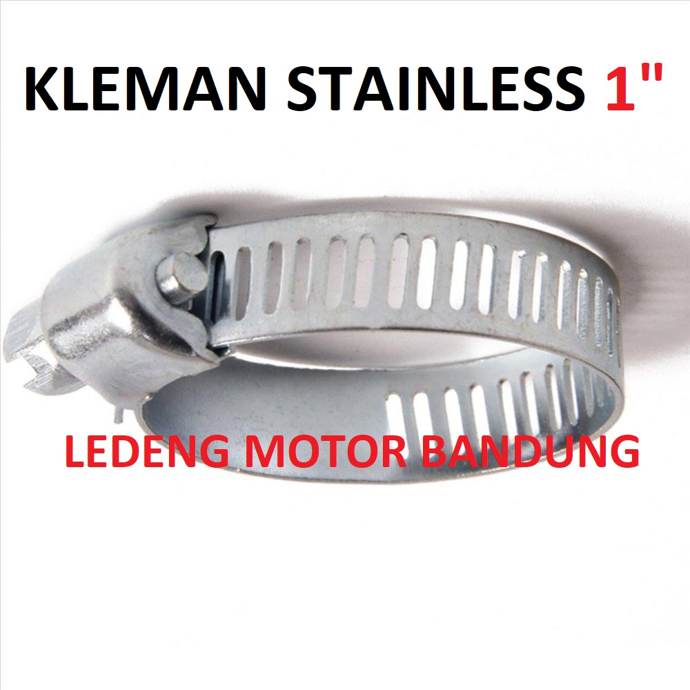 Klem Stainless Small Size 8-23mm Hose Clamp Kleman Selang Gas Pipa PVC 1/2 3/4 5/8 7/8