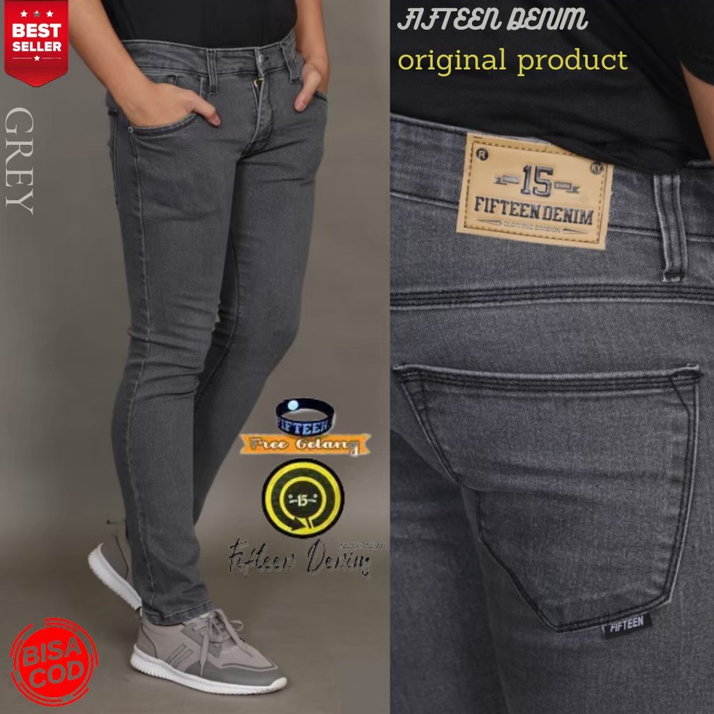 Celana Jeans Hitam Panjang Pensil Skinny Semi Slim Fit Stretch Pria Cowok Laki Laki Dewasa Premium -  jeans pria panjang levis skinny slim fit panjang melar - Celana levis pria slimfit / Jeans pria panjang Skinny /