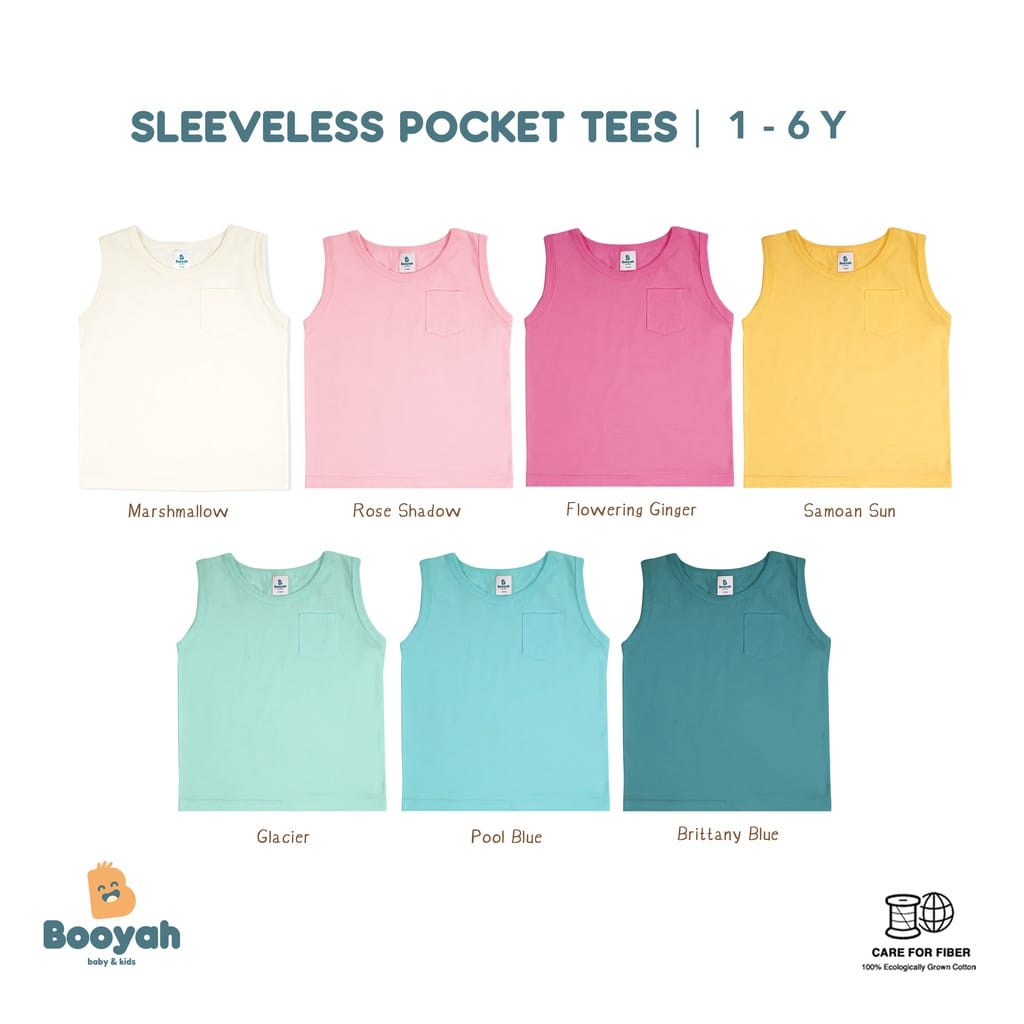 Lollipop Sleeveless Pocket Tees (1-6 Tahun) Booyah Baby Kids Baju Kutung Anak Arevyonlineshop Baju Bayi