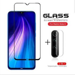 TEMPERED GLASS 5D REDMI NOTE 8 + TG CAMERA XIAOMI REDMI