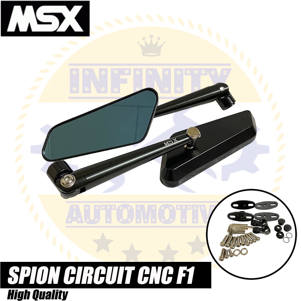 Kaca Spion circuit sircuit cnc mirror blue kaca biru Nmax Aerox Pcx Vario Ninja cbr r15 dll 3188-3-2