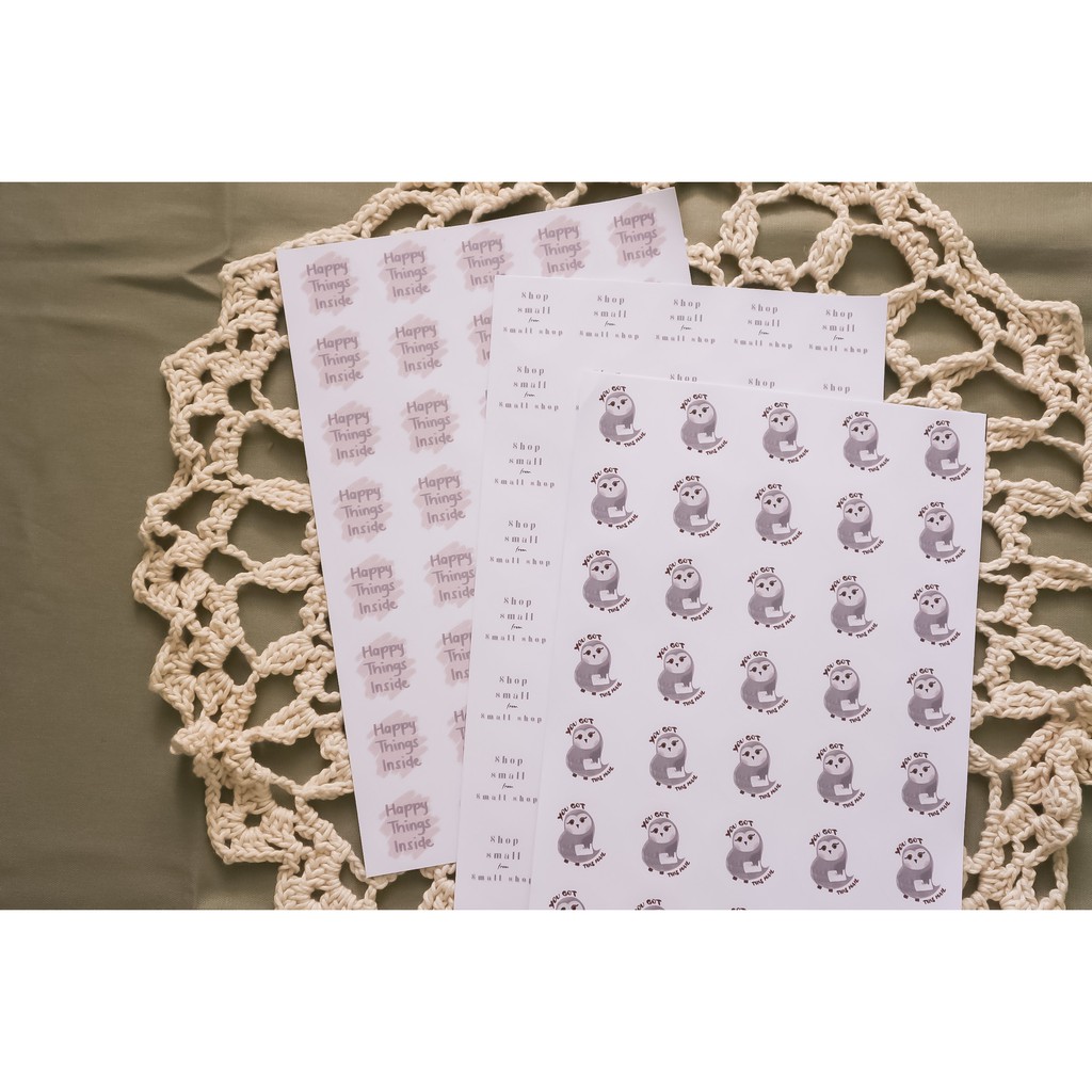 

Handmade Sticker Label Untuk Packaging Pengiriman
