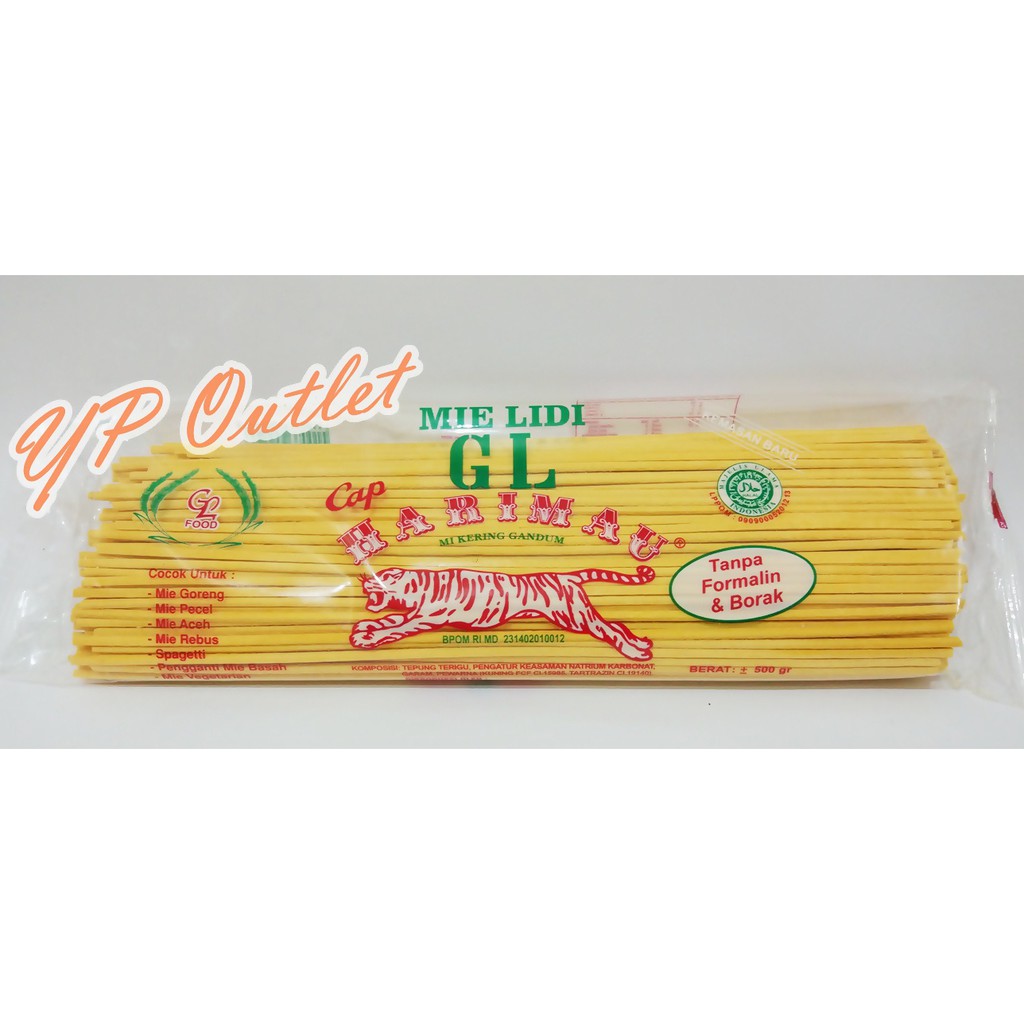 

Mie Lidi / mie gomak Khas lokal Medan 500gr