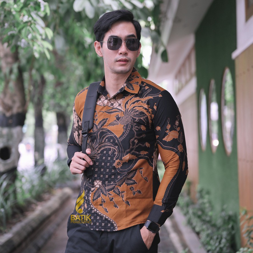 Ngudi Mas Kemeja Atasan Pria Lengan Panjang Batik Prabuseno Original Asli Ori Solo Jogja Slimfit Jum
