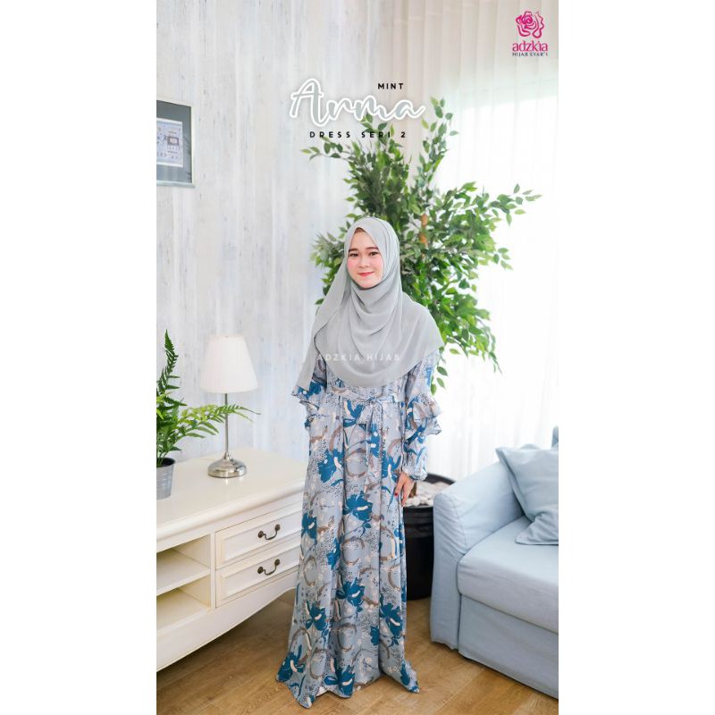 ARMA DRESS SERI 2 MINT by ADZKIA HIJAB
