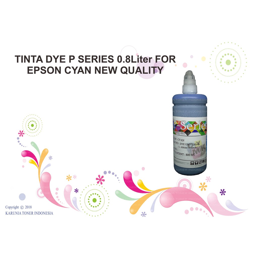 TINTA DYE P SERIES 800ML FOR EPSON CMYK NEW QUALITY