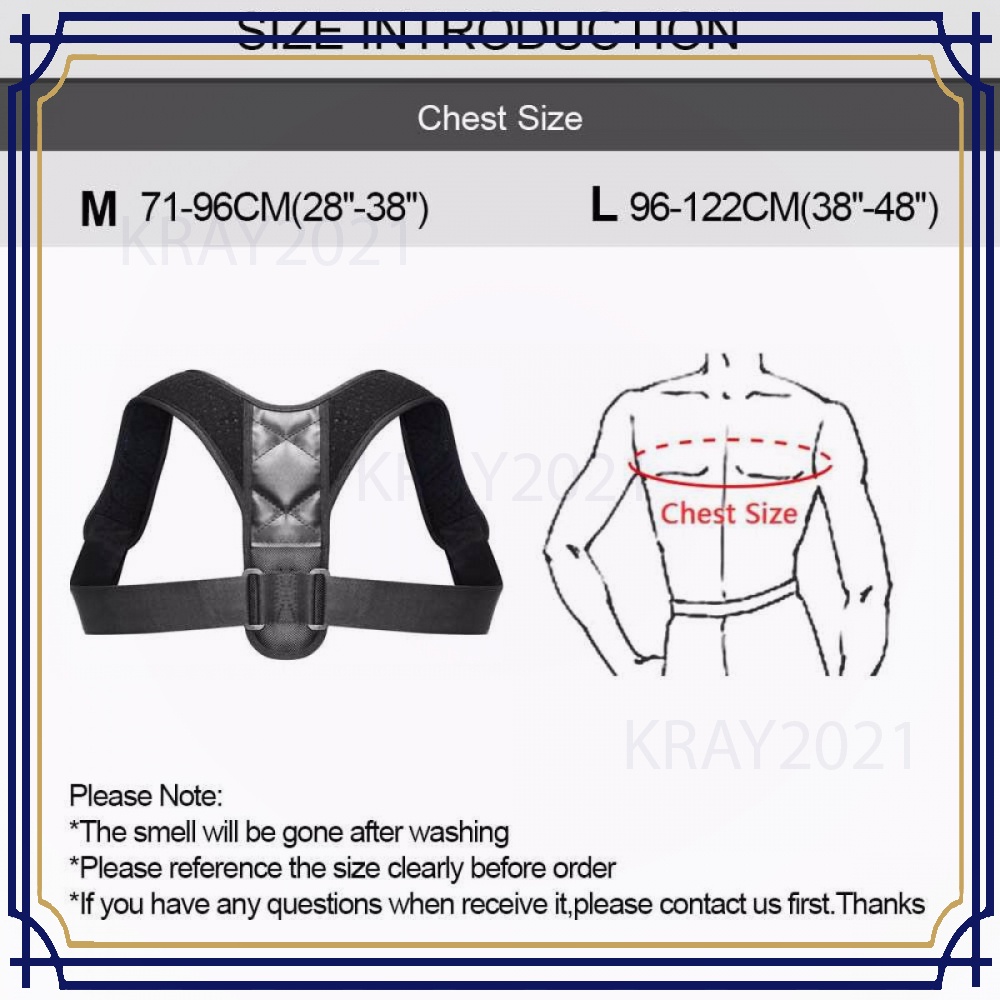 Tali Body Harness Korektor Postur Punggung Size M - HL041