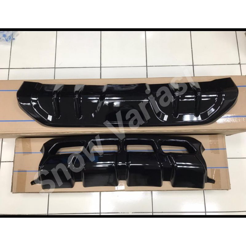 Skidplate front rear lower garnish hitam black xpander