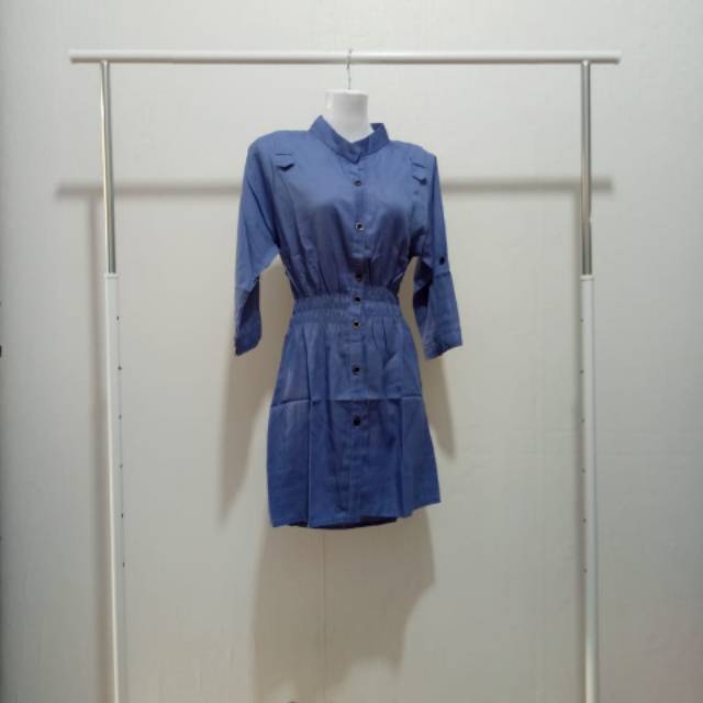 Mini dress denim