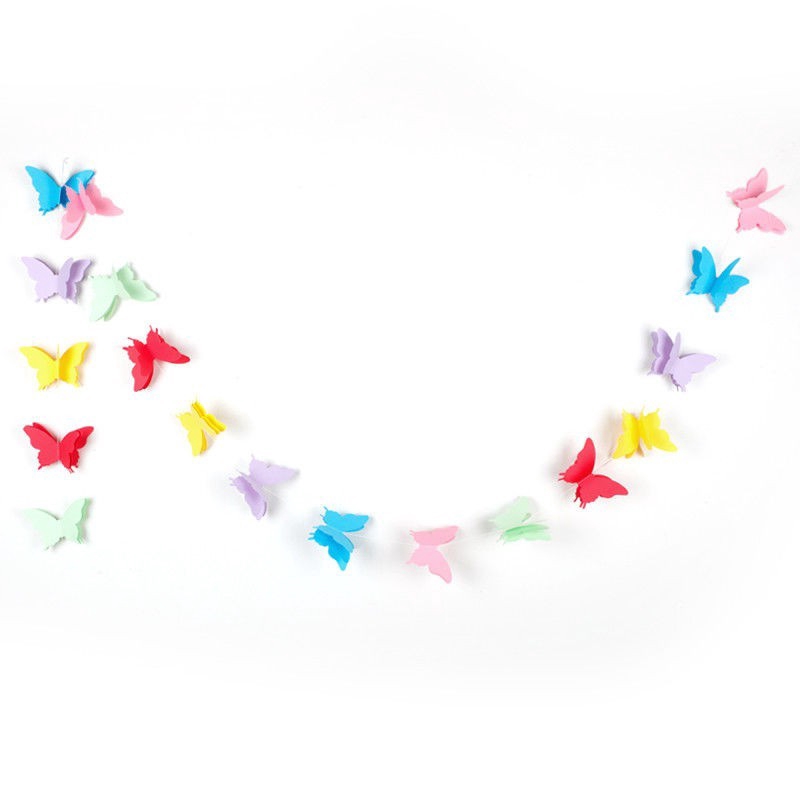 Paper Garland Wedding Butterfly Hanging Party Banner Decor