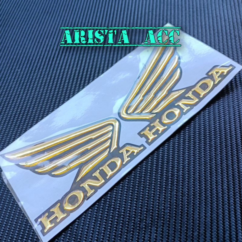 emblem timbul stiker logo SAYAP WINGS HONDA KUALITAS TERBAIK MURAH