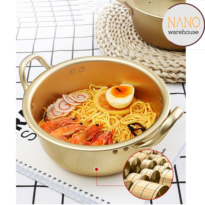 Panci Masak Ramen Ramyeon Ramyun Korea Asli 16cm 18cm / Ramen Pot 16 18 cm Original Import