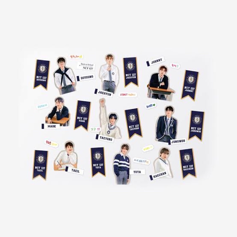 READY STOCK OFFICIAL NCT 127, NCT DREAM, WAYV LUGGAGE STICKER SET