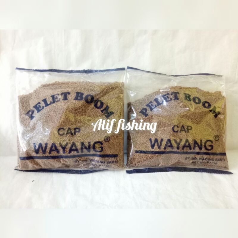 PELET BOOM Cap Wayang, pelet untuk umpan ikan mas