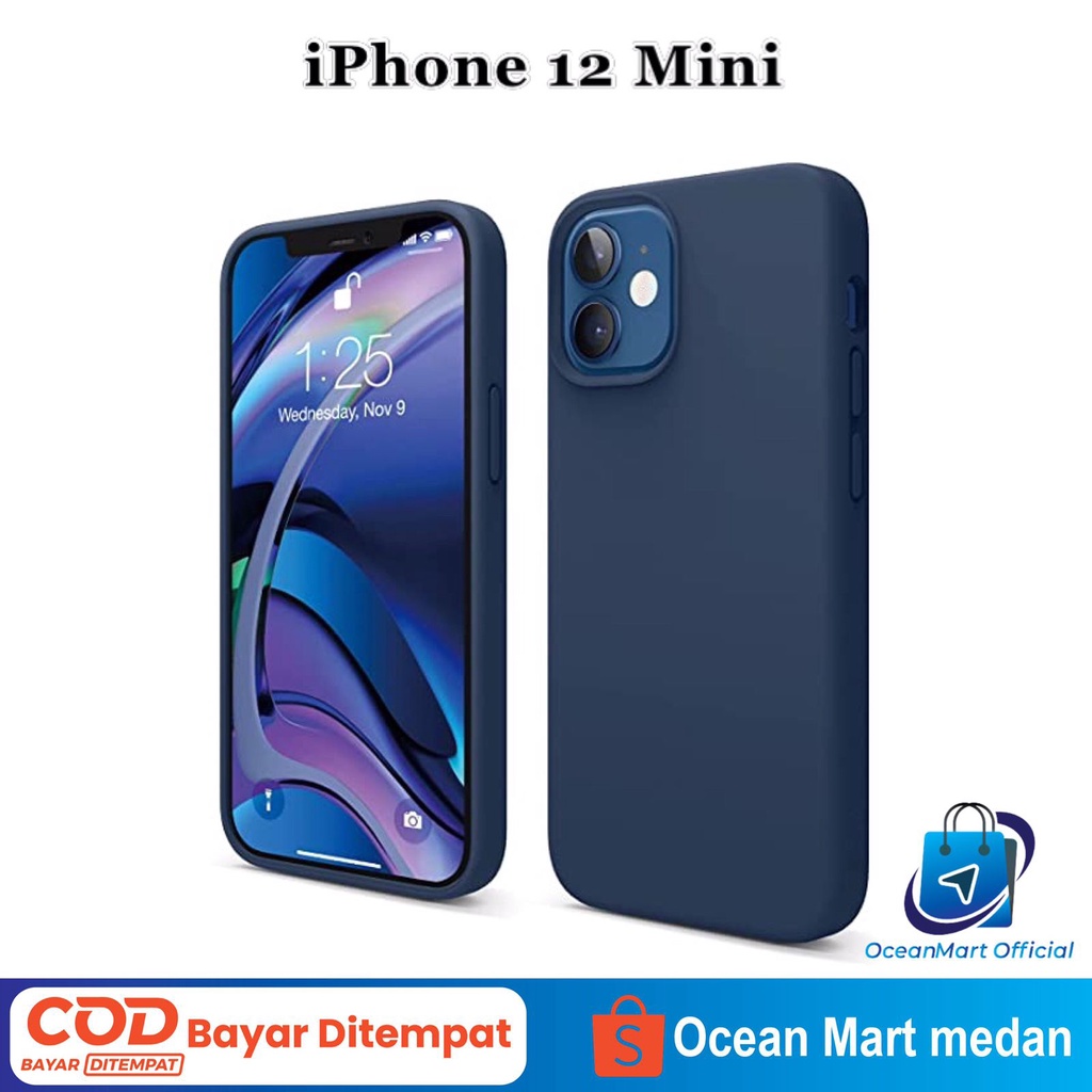 Case Silicone Back Cover Premium iPhone 12 Mini Pro Max Softcase Matte HP Aksesoris Handphone HP OCEANMART OCEAN MART Murah Grosir