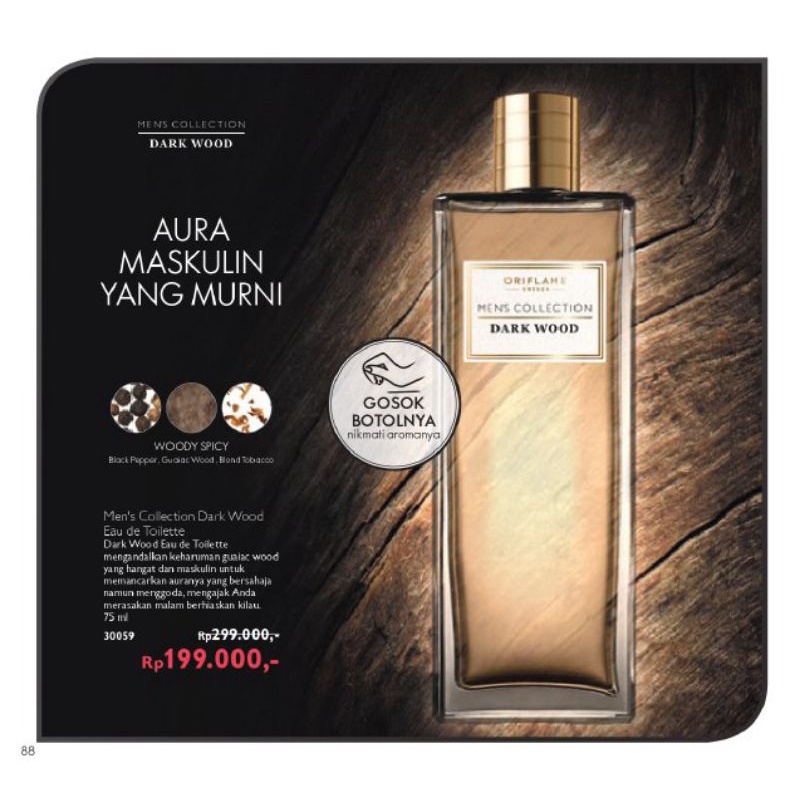 parfum Oriflame Men's collection dark word EDT