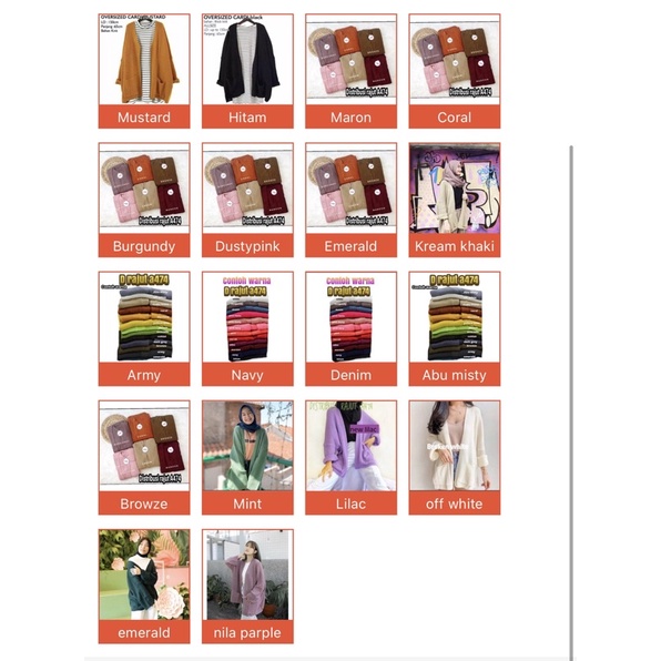 OVERSIZED CARDI OUTHER LOOCY PREMIUM RAJUT TEBAL CARDY OVERSIZE LAVELLA WANITA-Random