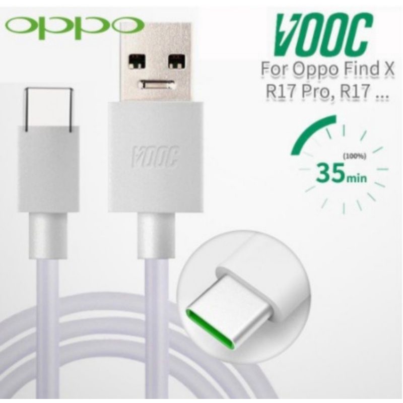 KABEL DATA CASAN CAS OPPO VOOC MICRO &amp; TYPE C ORIGINAL