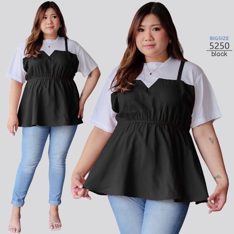 ARENA - Atasan Wanita Jumbo Kombinasi Kaos