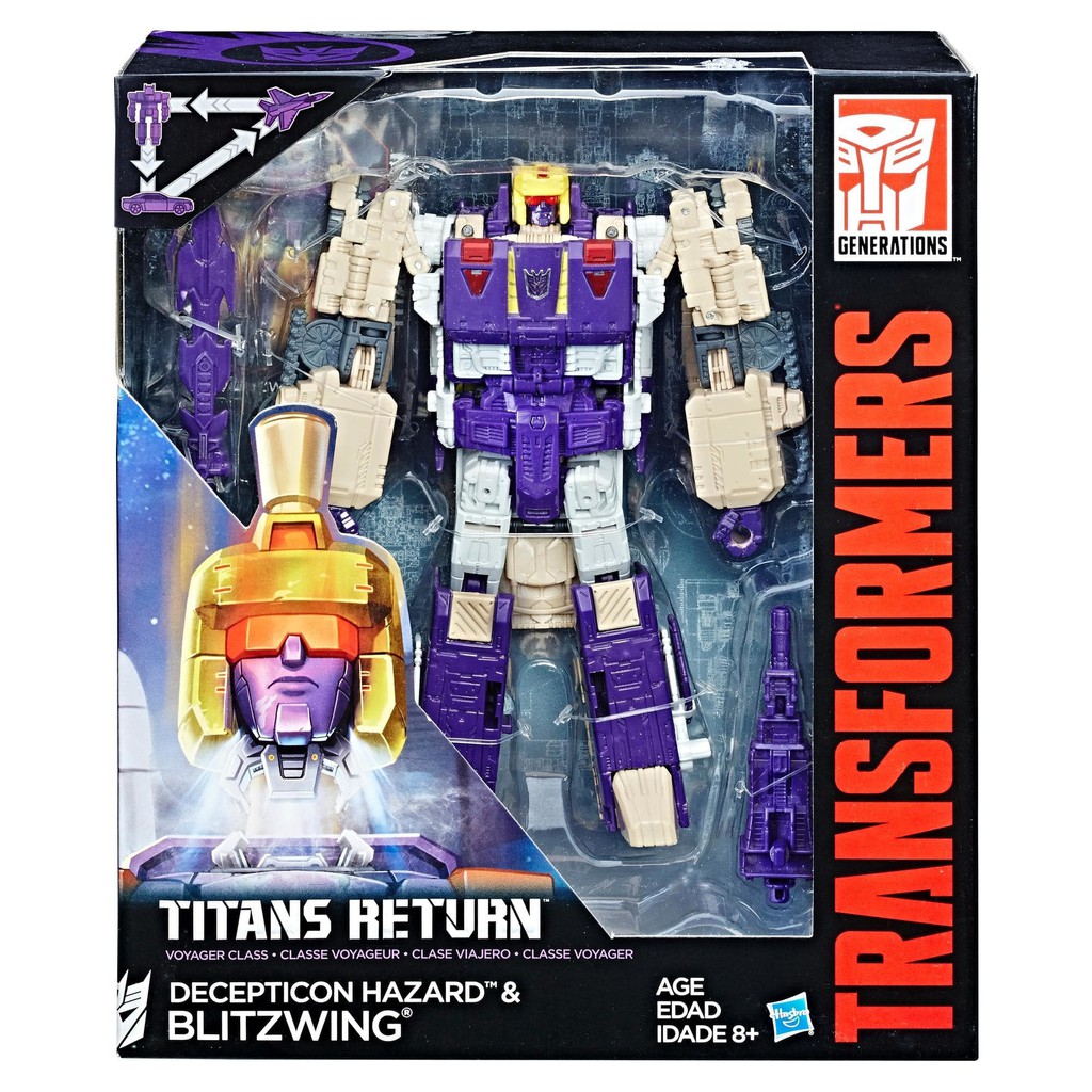 BARU TRANSFORMERS GENERATIONS TITANS RETURN VOYAGER BLITZWING AND HAZARD
