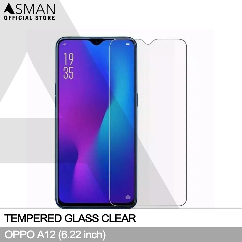 Tempered Glass OPPO A12 (6.22&quot;) | Anti Gores Pelindung Layar Kaca - Bening