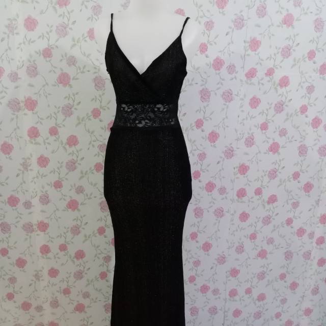 Dress panjang Black Gold