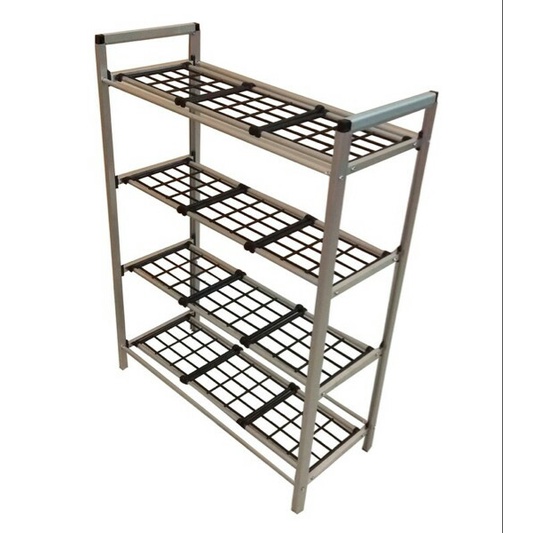 Rak Sepatu Aluminium 4 Susun