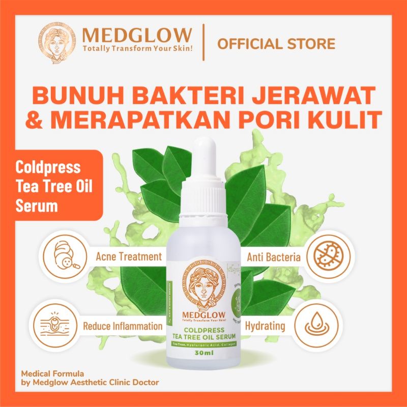 MEDGLOW CLINIC Coldpress Rosehip Oil Serum | Aesthetic Skincare Serum Noda Bopeng Bekas Jerawat BPOM