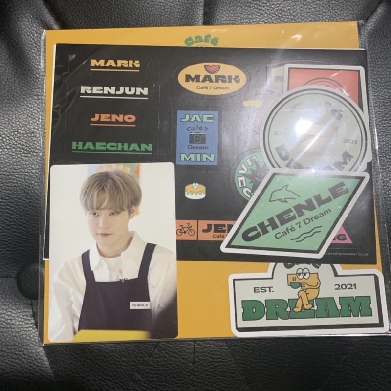 chenle nct dream luggage sticker set cafe hot sause