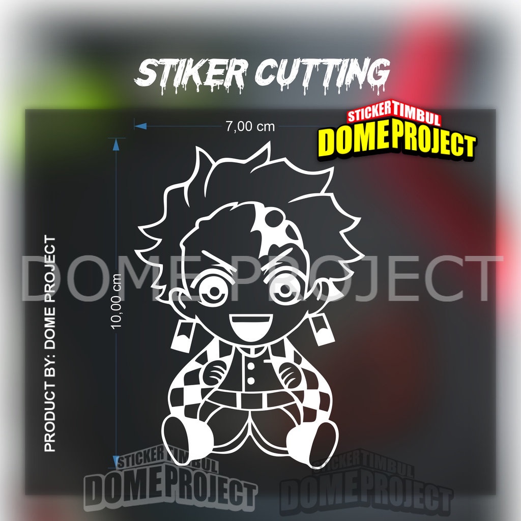 STIKER CUTTING ANIME TANJIRO CHIBI