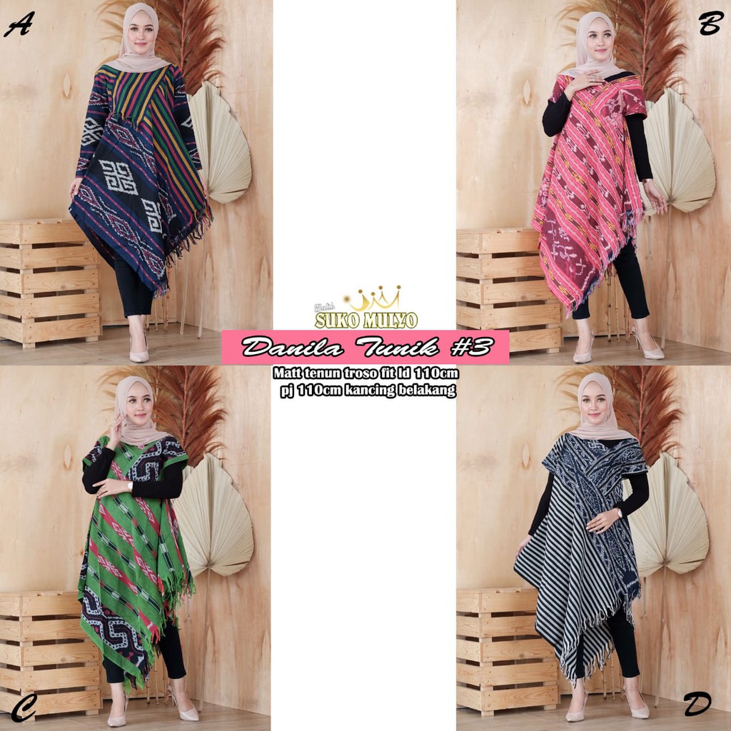 DISKON - Dress Tunik Tenun Troso Jepara TERBARU