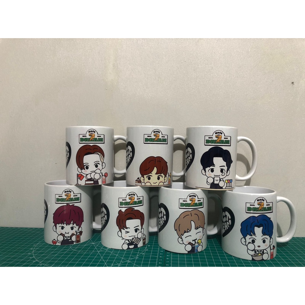 [GARANSI] MUG/GELAS KPOP NCT DREAM CHIBI CAFE7 VER FULL MEMBER