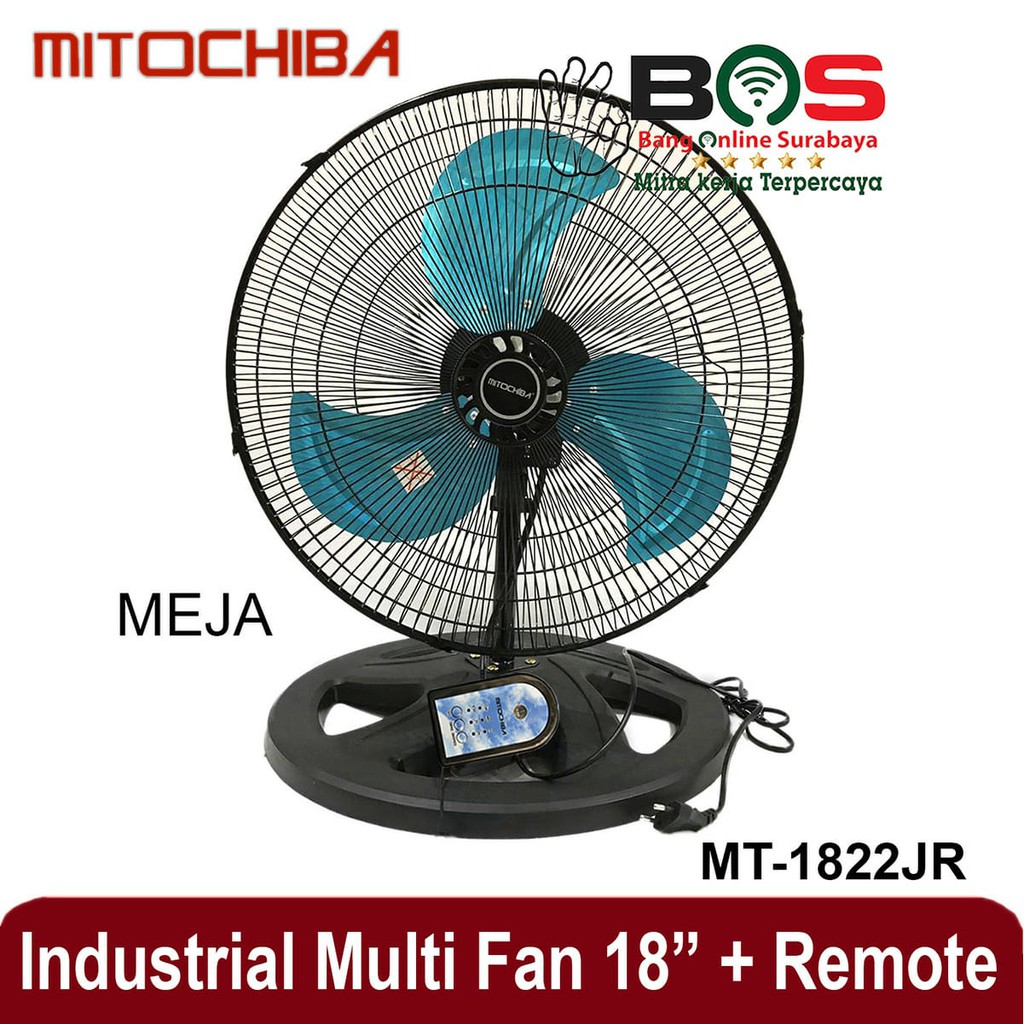 Kipas Angin Industrial Fan 3 in 1 MT 1822 JR/SR MT-1822JR/SR dengan Remote