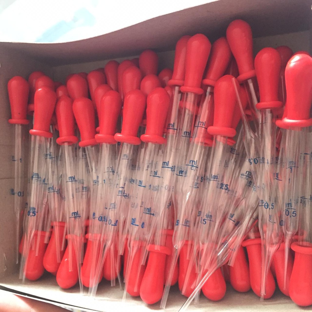 PIPET KACA PENDEK SKALA 1 ml harga per box isi 100pcs