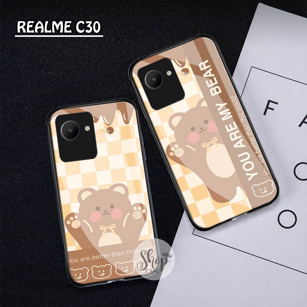 Softcase Glass Realme C30 NEW! - Case Realme C30 - Case Lucu - case Realme C30 - kesing Realme C30 -