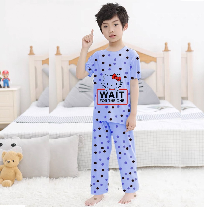 Baju Tidur Anak CP  Snoopy Perempuan dan Laki Usia 2 - 7 Tahun Stelan Celana Panjang