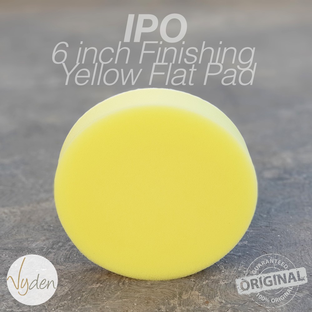 IPO Yellow Polishing Pad 6 inch Flat Kompon Halus Busa Mesin Poles Mobil MURAH