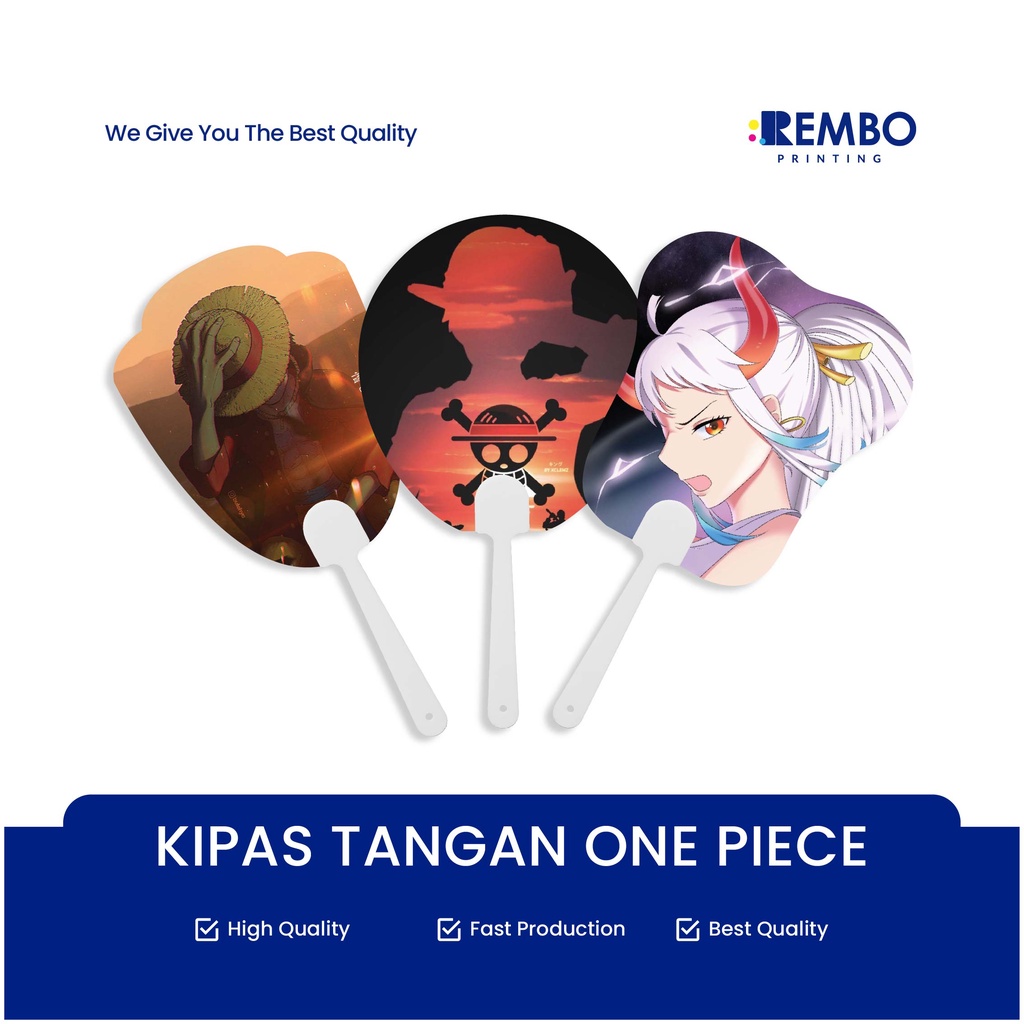 KIPAS KERTAS/KIPAS TANGAN/KIPAS KARAKTER ONE PIECE/KIPAS KERTAS MURAH