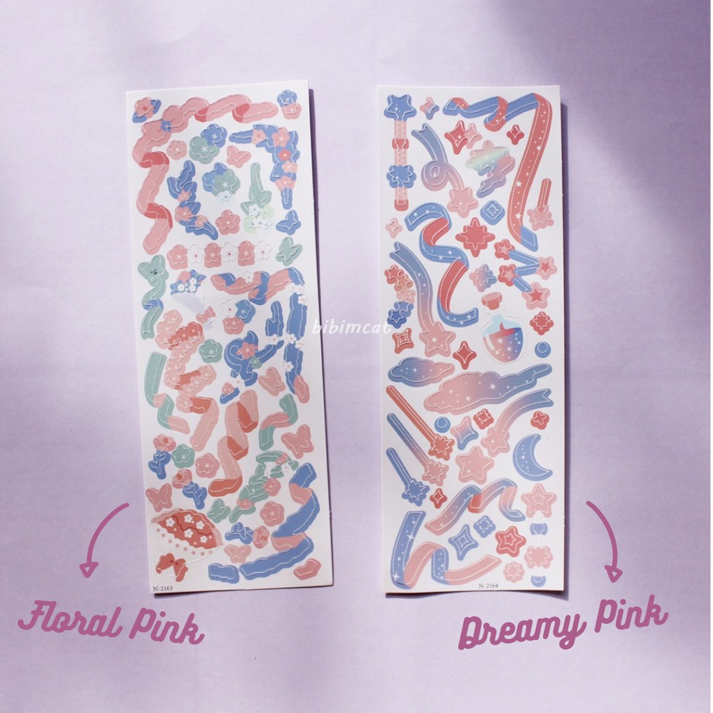 Journaling Ribbon Confetti Deco Sticker / Sticker Dekorasi Photocard-3