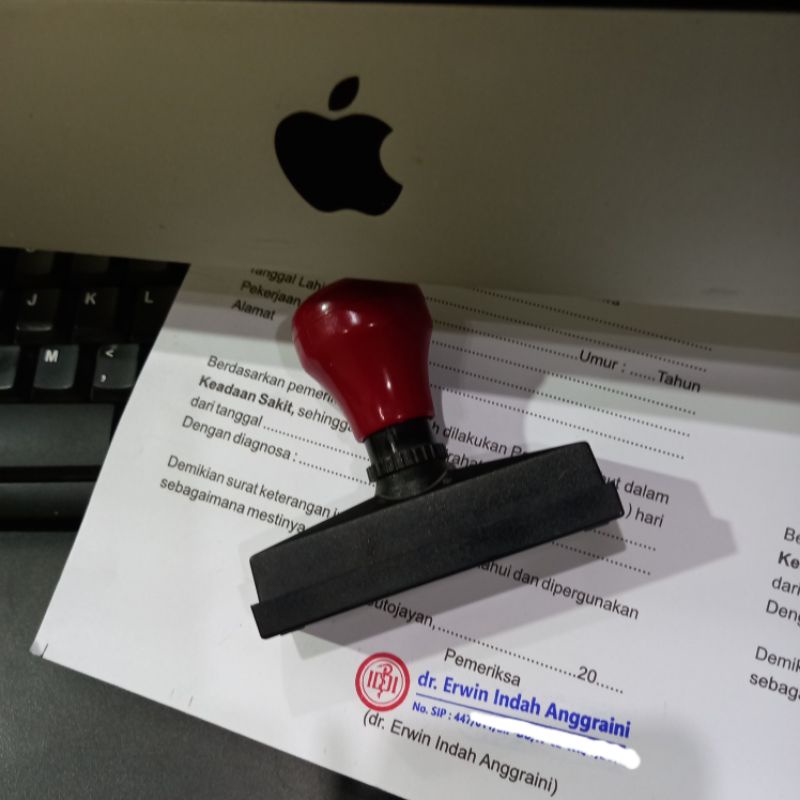 

STAMPLE FLASH , 2 WARNA , 1 WARNA, STEMPEL DOKTER, BIDAN