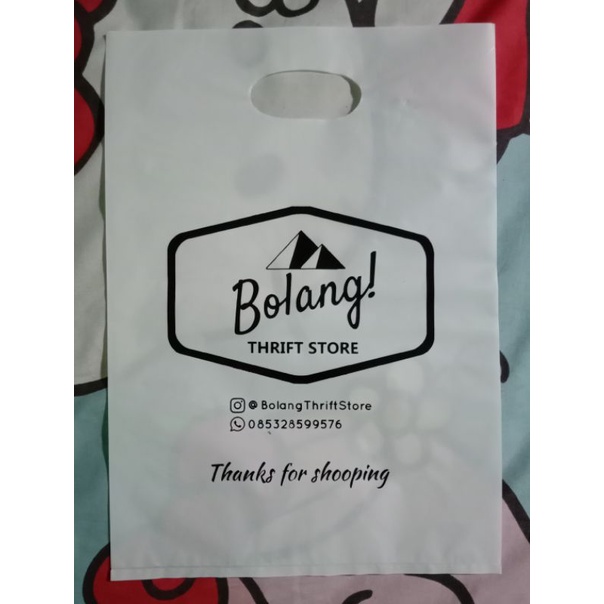 Plastik plong sablon plastik plong plastik olshop