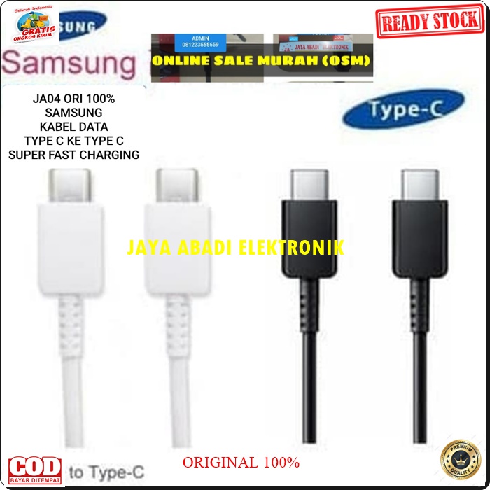 J04 KABEL DATA SAMSUNG 3A ORIGINAL TYPE C TIPE C SUPER FAST CHARGING CABLE CHARGER CHARGE FLASH CAS 