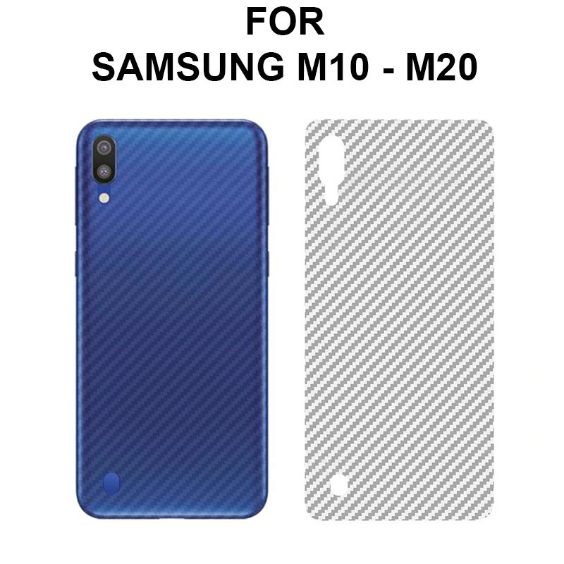 Back Skin Carbon Samsung M20 - Skin Carbon Samsung M20