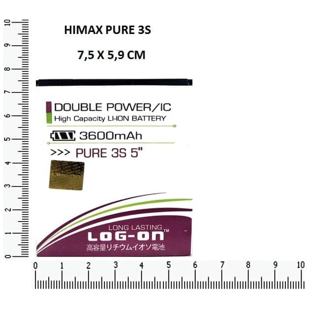 BATERAI LOG ON HIMAX PURE 3S 5&quot;