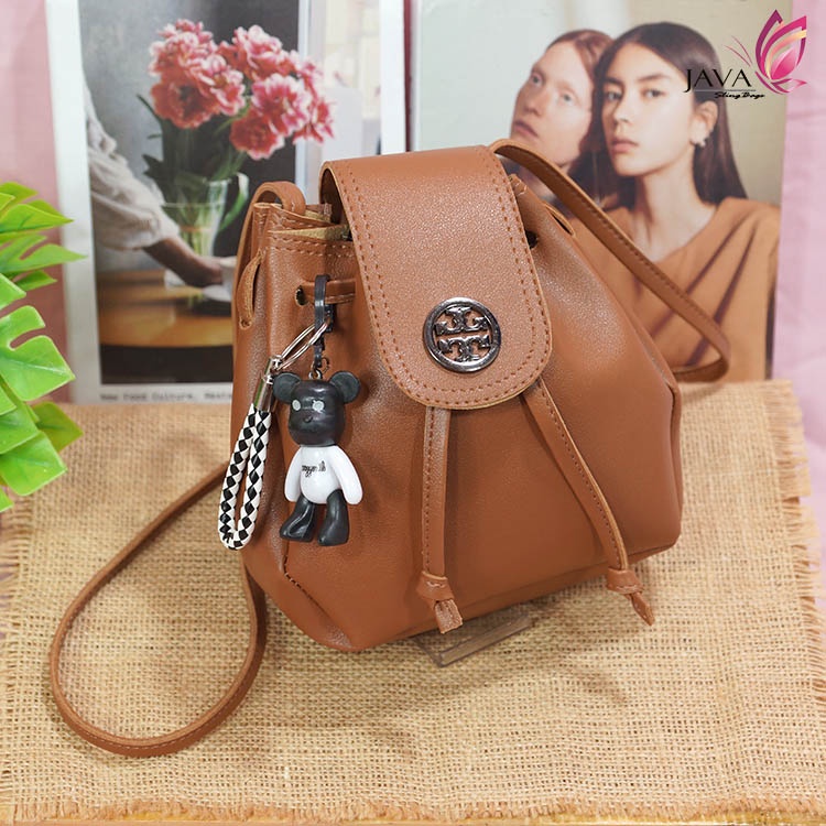 Luna Aura Tas Serut Wanita Minixo Free Gantungan Mini Bear SB 45 Tas Selempang wanita Kekinian Tas wanita ootd