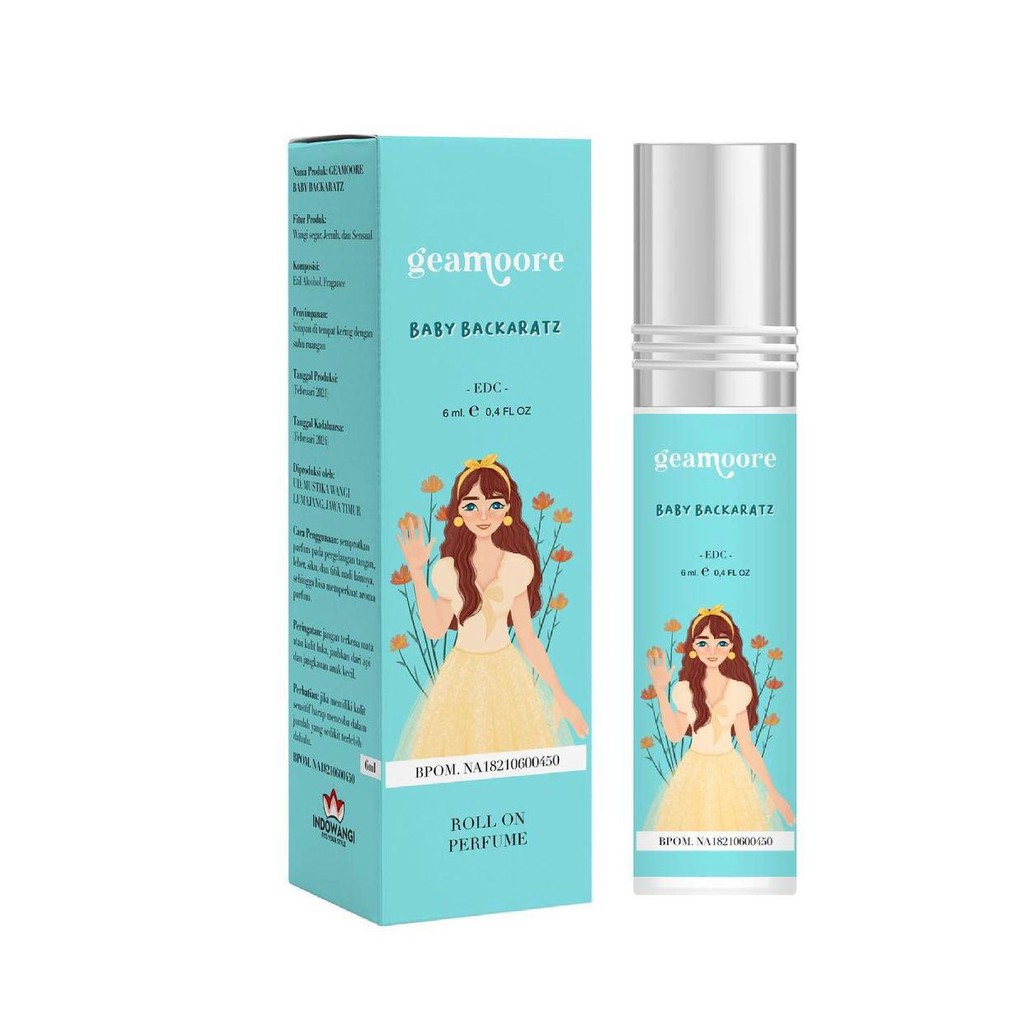 [BUY 3 GET 1 FREE GIFT] INSPIRED PARFUME BY GEAMOORE PARFUME PARFUM ROLL ON 6 ml PARFUM GEAMOORE BPOM ORIGINAL-BABY BACKARATZ