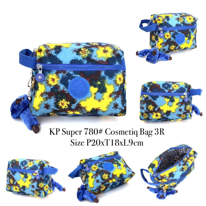 Kosmetik pouch kp super 780 cosmetic bag 3ruang