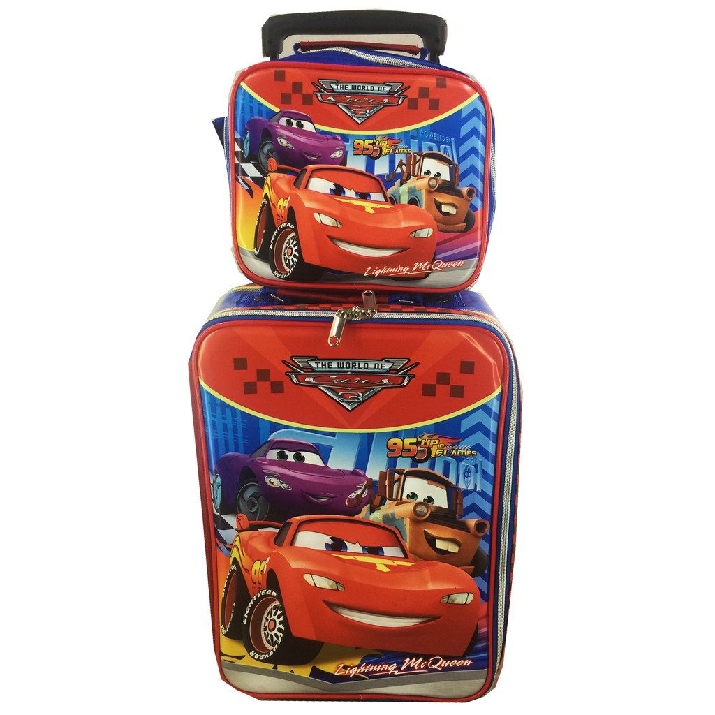 PALING MURAH  Tas Koper Set Dengan Lunch Bag Cars McQueen